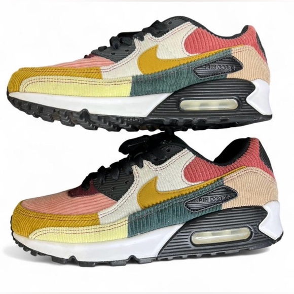 Nike Women's Air Max 90 "Multi-Color Corduroy" Sneakers - Picture 4 of 10